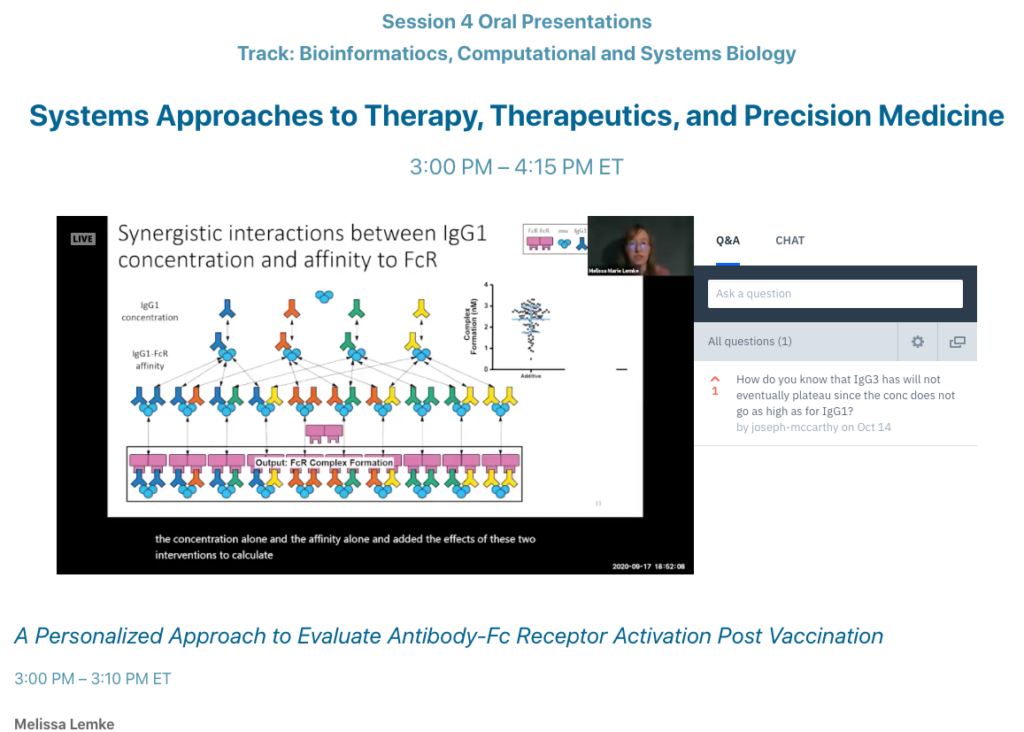Systems Approaches to therapy, therapeutics and precision medicine presentation